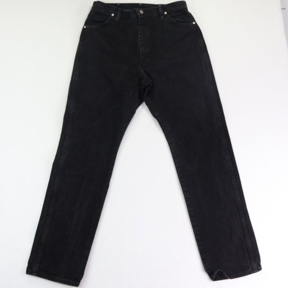 Wrangler Jeans Womens 15x32 (Fits 32x33) Black Cowboy Cut Rodeo Western Faded